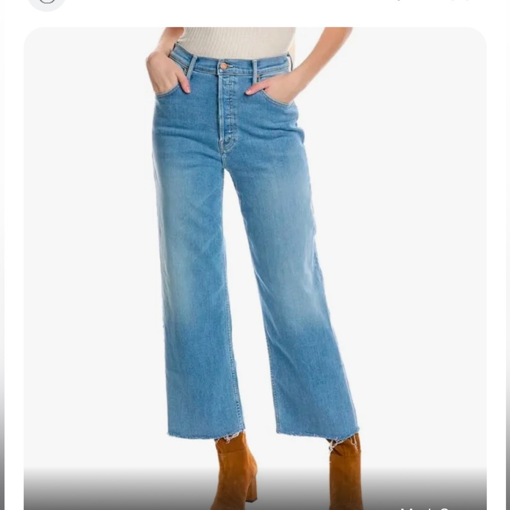 Mother Denim Jeans High waisted Spinner Anklefray In the blink of an eye